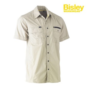비즐리 남성 반팔 셔츠 bisley BS1144  플렉스 앤 무브 유틸리티 워크